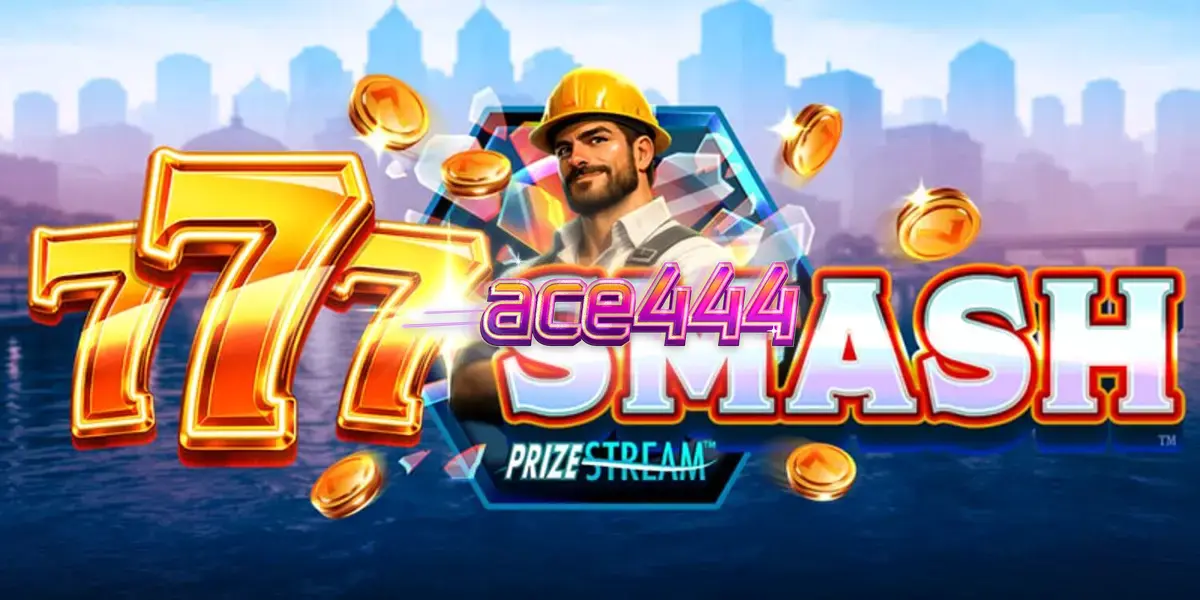 777 Smash স্লট গেমের ধ্বংসাত্মক রেকর্ডিং বল এবং ইন্ডাস্ট্রিয়াল থিমযুক্ত গ্রিড